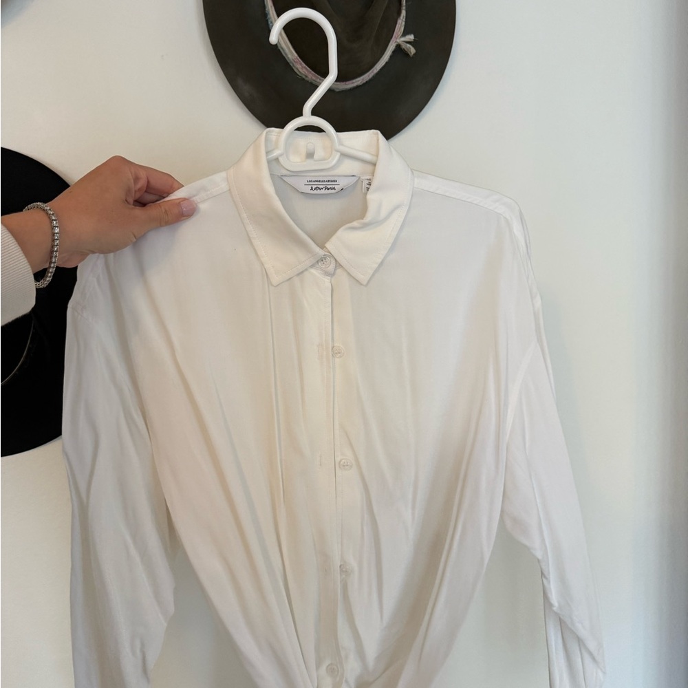 & Other Stories Crisp White Collared Shirt
